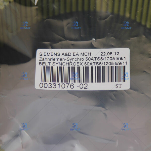 ASM / SIEMENS TOOTHED BELT SYNCHROFLEX 50ATS5/1205 E9/11 - 00331076-02 - Image 3