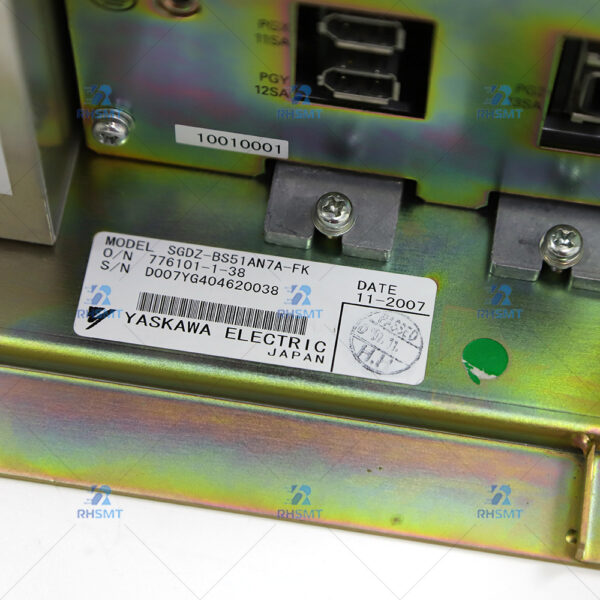 FUJI NXT1 AC SERVO AMPLIFIER SGDZ-BS51AN7A-FK XB02610 - Image 3