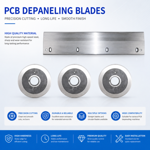 ML-203 Straight Blade for PCB Depaneling Machine | Precision Cutting Blade